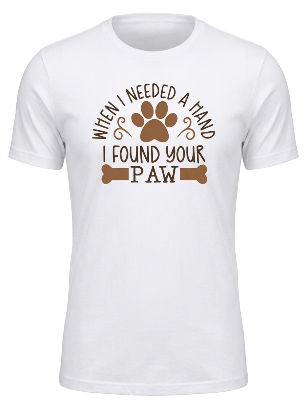 Women’s White Premium Quality “When I needed a Hand I Found Your ” T-shirt Sz XL